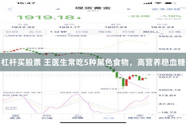 杠杆买股票 王医生常吃5种黑色食物，高营养稳血糖