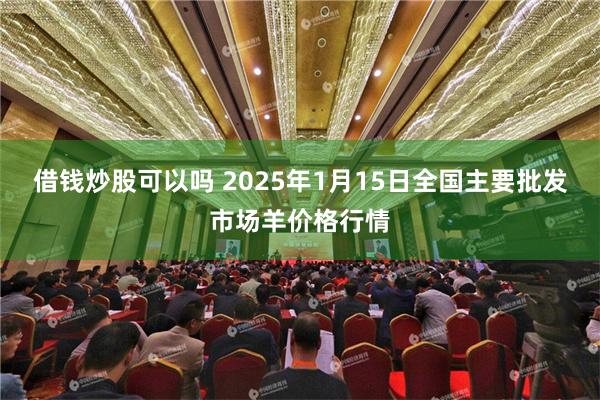 借钱炒股可以吗 2025年1月15日全国主要批发市场羊价格行情