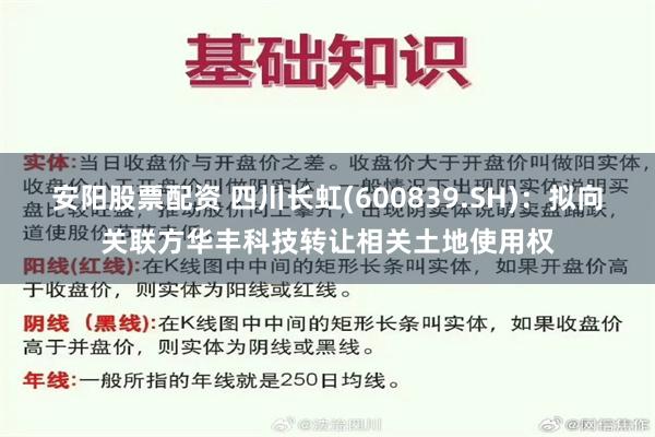 安阳股票配资 四川长虹(600839.SH)：拟向关联方华丰科技转让相关土地使用权